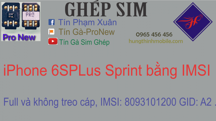 Ghép sim 6s; 6SPlus Sprint Full