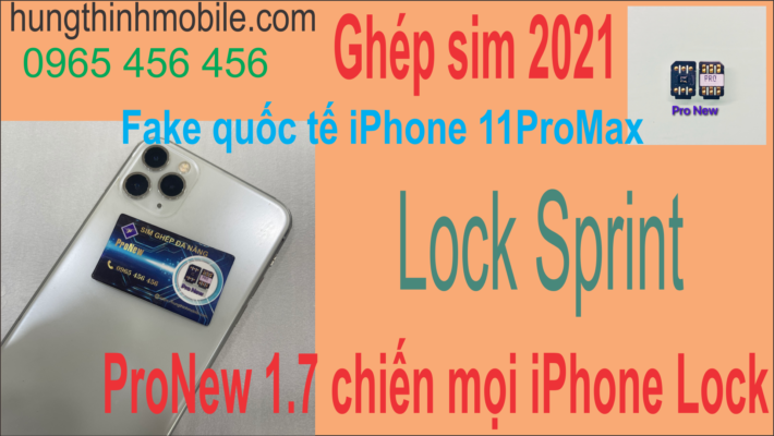Active quốc tế iPhone 11ProMax Lock Sprint quá dễ bằng sim trắng 2021