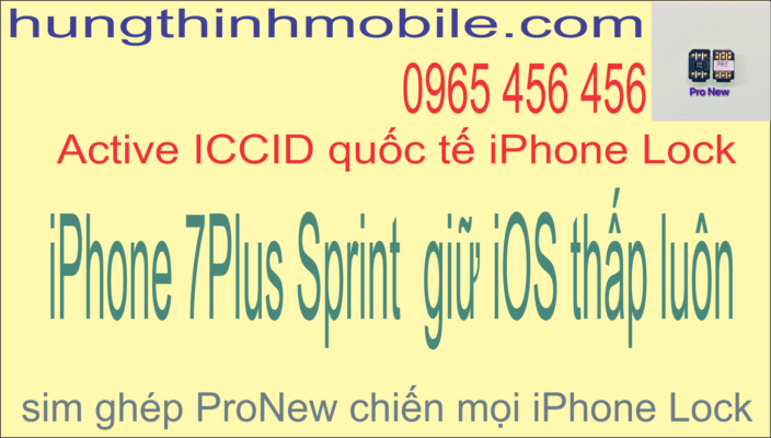 Fake quốc tế iPhone 7Plus Lock Sprint vẫn giữ được iOS 13.2.3