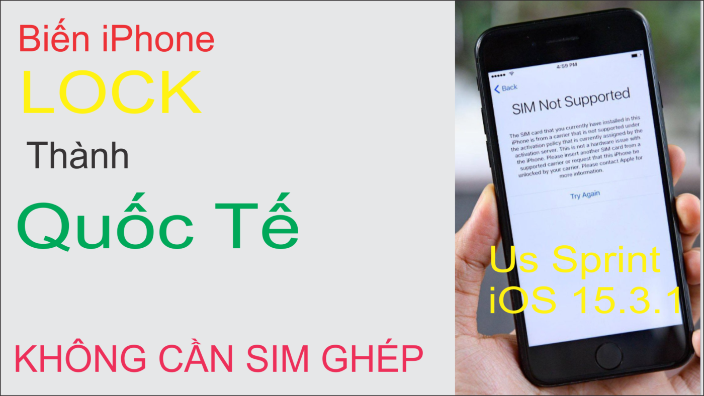 Fake quốc tế iPhone X Lock Mỹ Us Sprint iOS 15.3.1