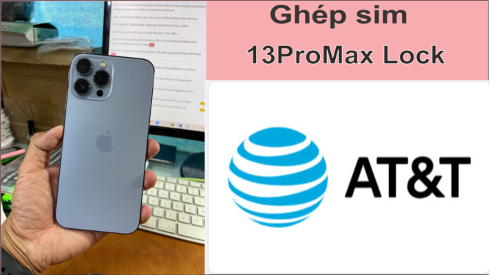Ghép sim iPhone 13ProMax LOACK at&t