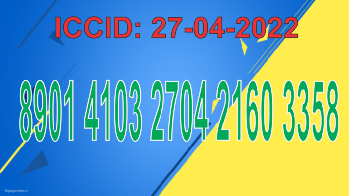 ICCID ngày 27-04-2022