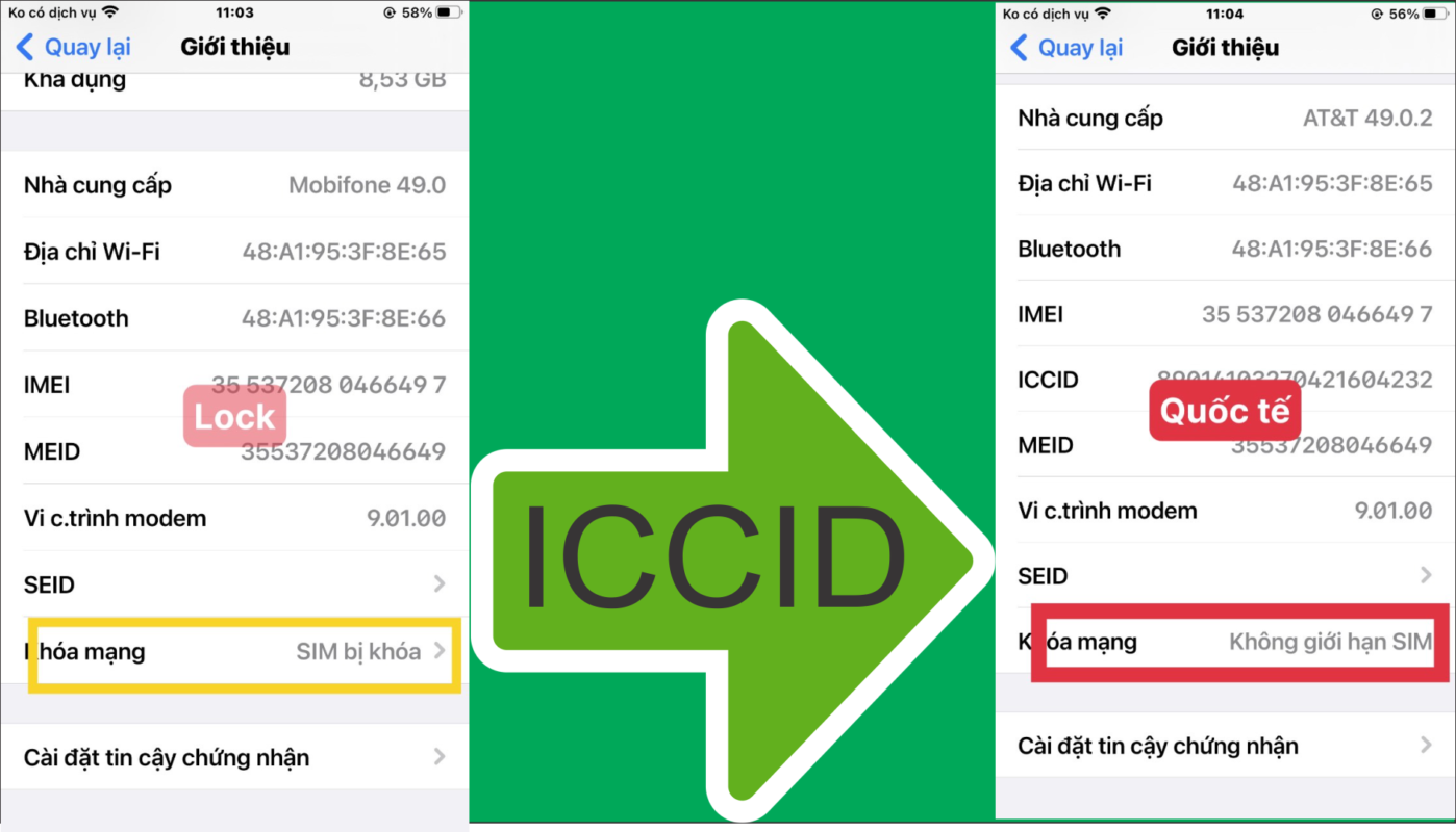 Fake quốc tế iPhone 7plus Mỹ Us Us Sprint iOS 15.3.1 bằng sim trắng Active ICCID