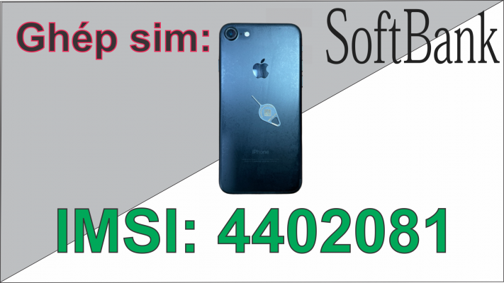 Ghép sim thủ công IMSI iPhone 6S Lock JA Softbank iOS 15.4.1 bằng ProNew 1.7 Sóng 4G vivu