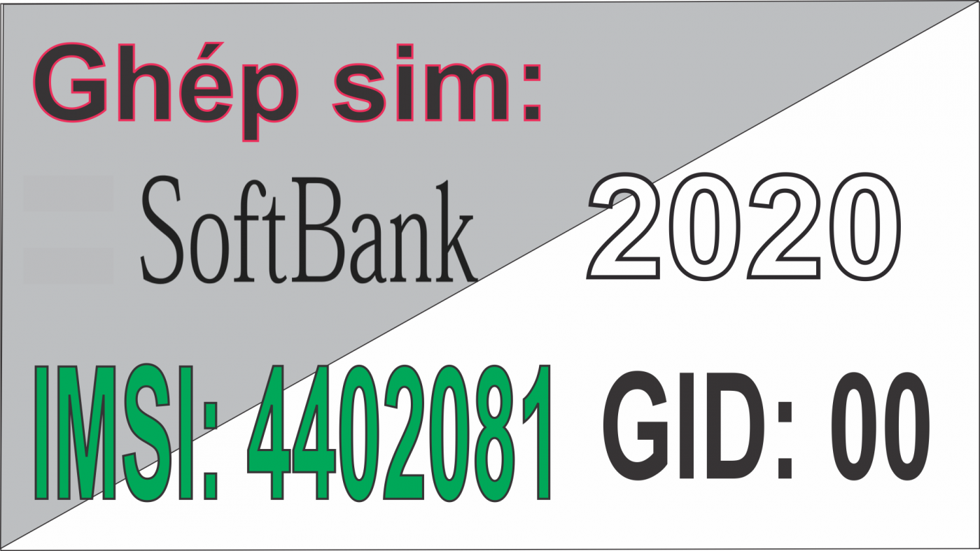 iPhone 12Pro Lock JA Softbank 2020 yêu cầu phải có GID mới ghép sim được.