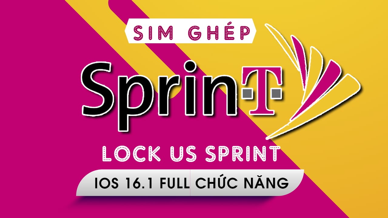 Ghép sim iPhone 13ProMax iOS 16.1 Us Sprint Full chức năng bằng sim ghép ProNew 1.7