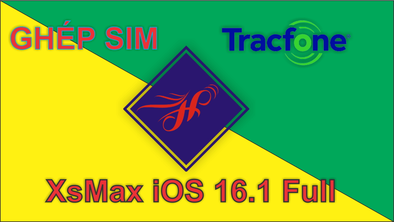 Ghép sim thủ công iPhone XsMax Lock Us Tracfone iOS 16.1