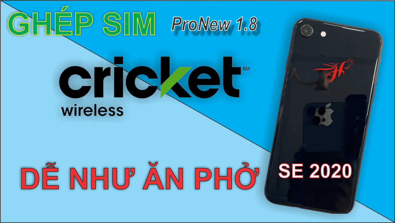 Ghép sim iPhone SE 2020 Lock Cricket dễ như ăn phở