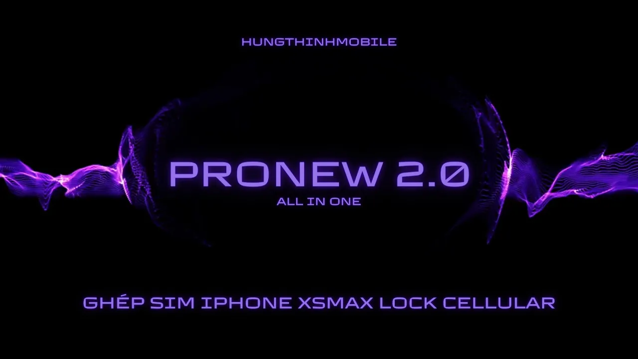 Ghép sim iPhone XsMax Lock Us Cellular dễ dàng ProNew 2.0 All in One.