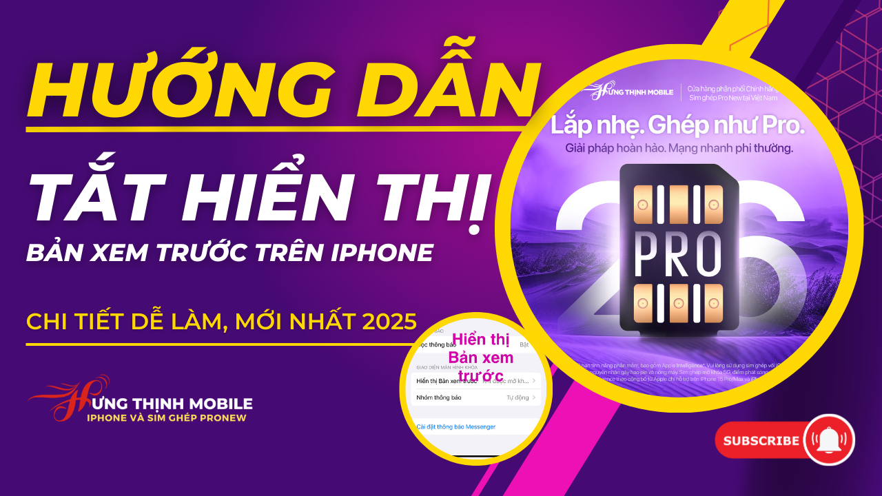 Cách Ẩn Nội Dung Tin Nhắn Trên Màn Hình Khóa iPhone Để Bảo Mật Riêng Tư