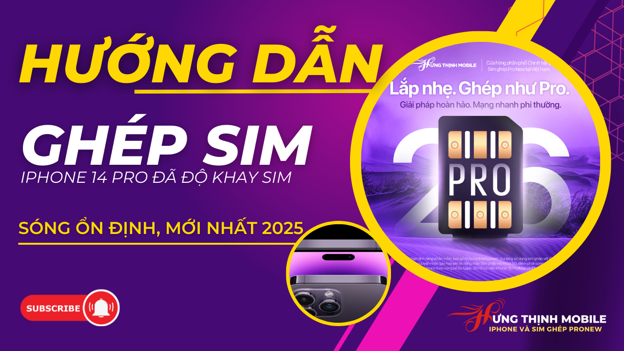 Hướng Dẫn Ghép Sim iPhone 14 Pro Lock - Sóng Có Ổn Định Không?