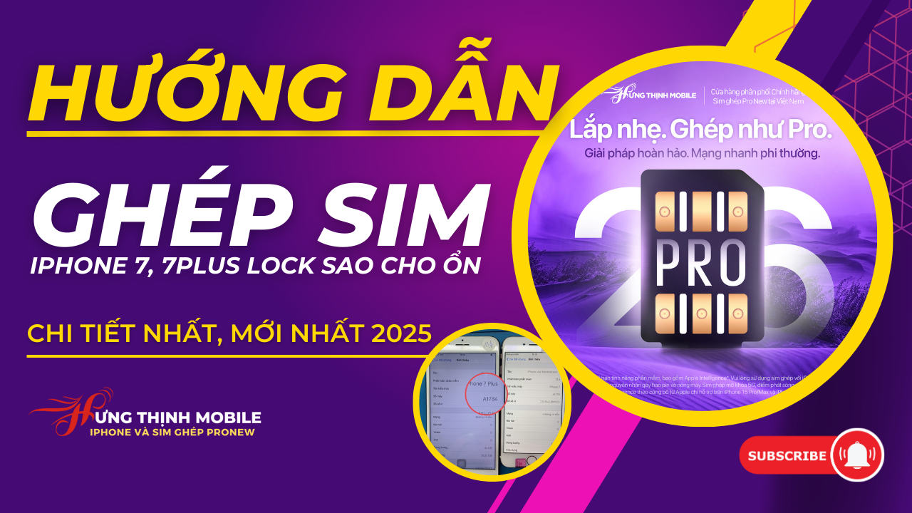 Hướng dẫn ghép sim iPhone 7, 7Plus Lock sao cho ổn.