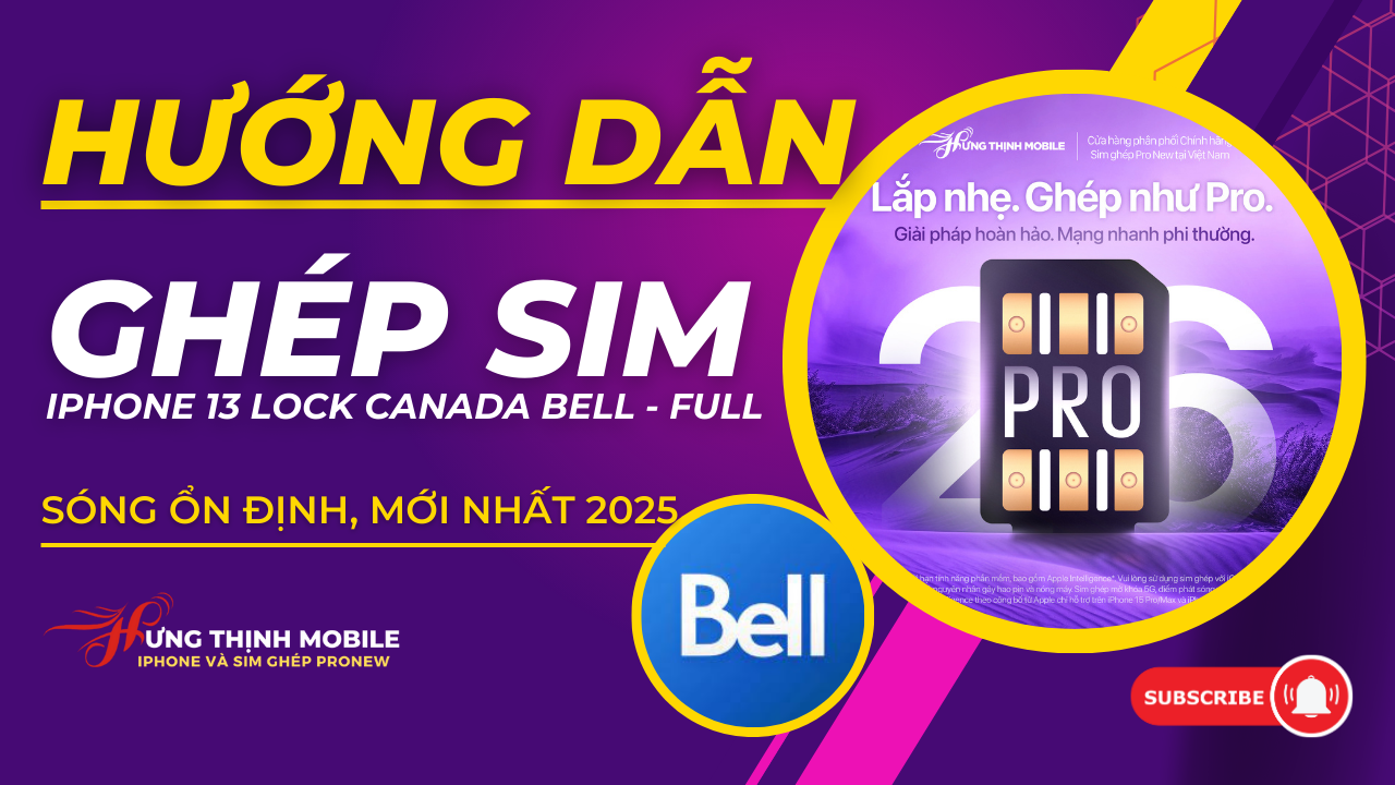 Chia sẻ mã IMSI iPhone Lock Canada Bell chức năng trên sim ghép ProNew 2.6