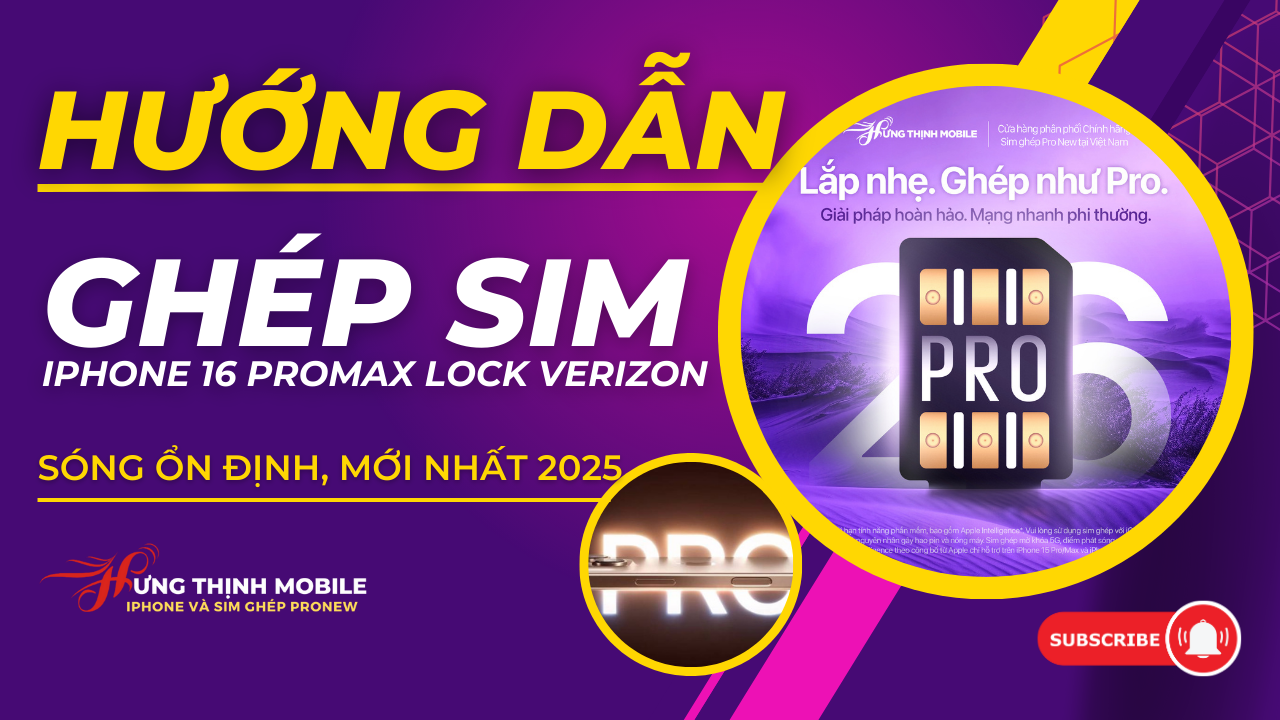 Hướng Dẫn Ghép Sim iPhone 16 ProMax Lock - Sóng Có Ổn Định Không?