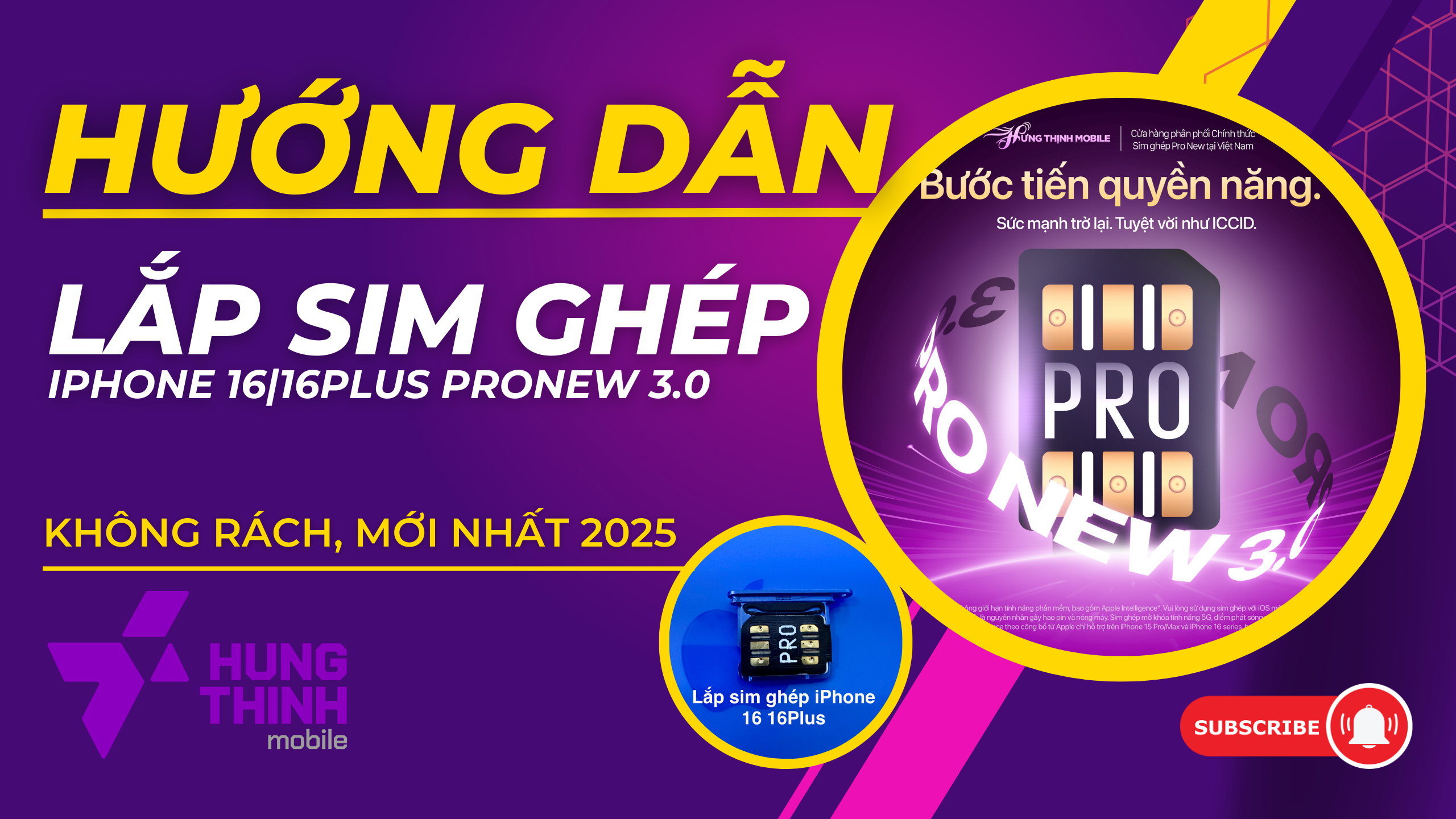 Lắp SIM ghép iPhone 16 | 16 Plus không rách – ProNew 3.0 Chuẩn Gà