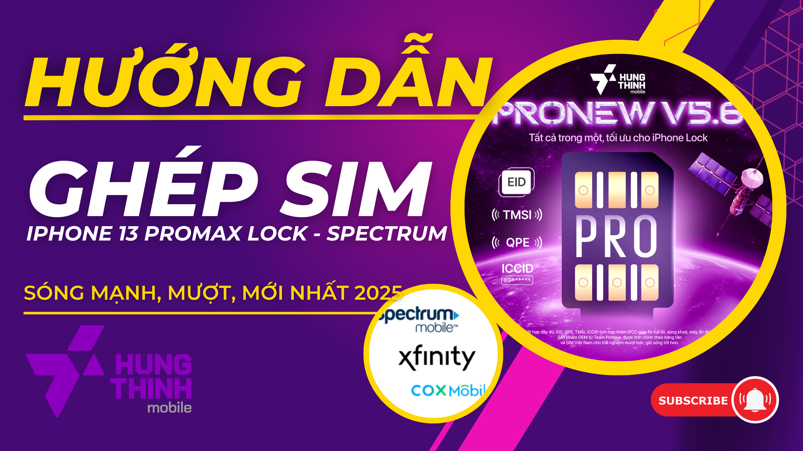 GHÉP SIM IPHONE 13 PROMAX LOCK SPECTRUM BẰNG SIM GHÉP PRONEW 5.6 – MƯỢT NHƯ QUỐC TẾ!