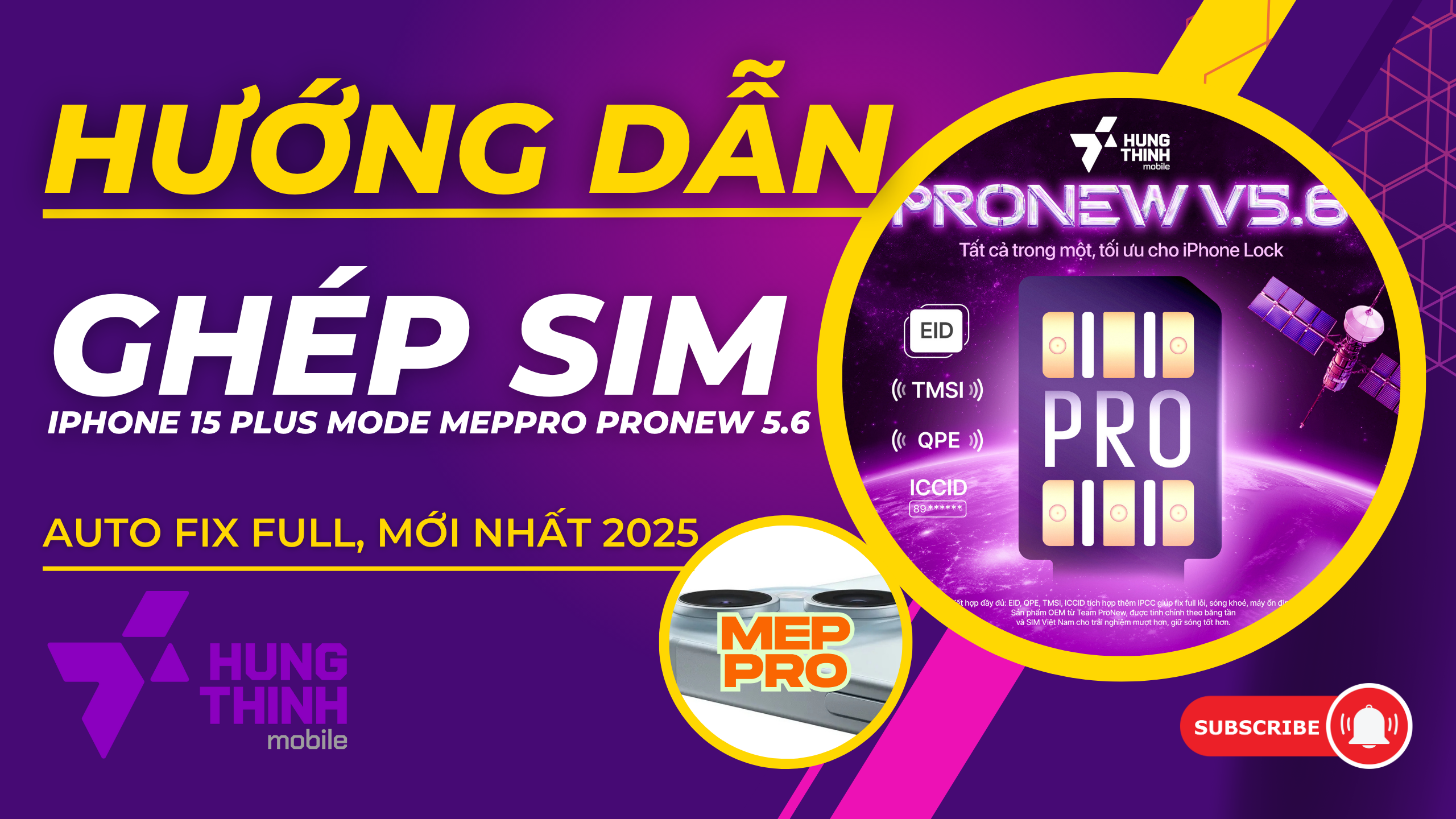 Ghép SIM iPhone 15 Plus Lock bằng Sim Ghép ProNew 5.6 – Chế độ MEP Pro cực dễ, cực nhanh!