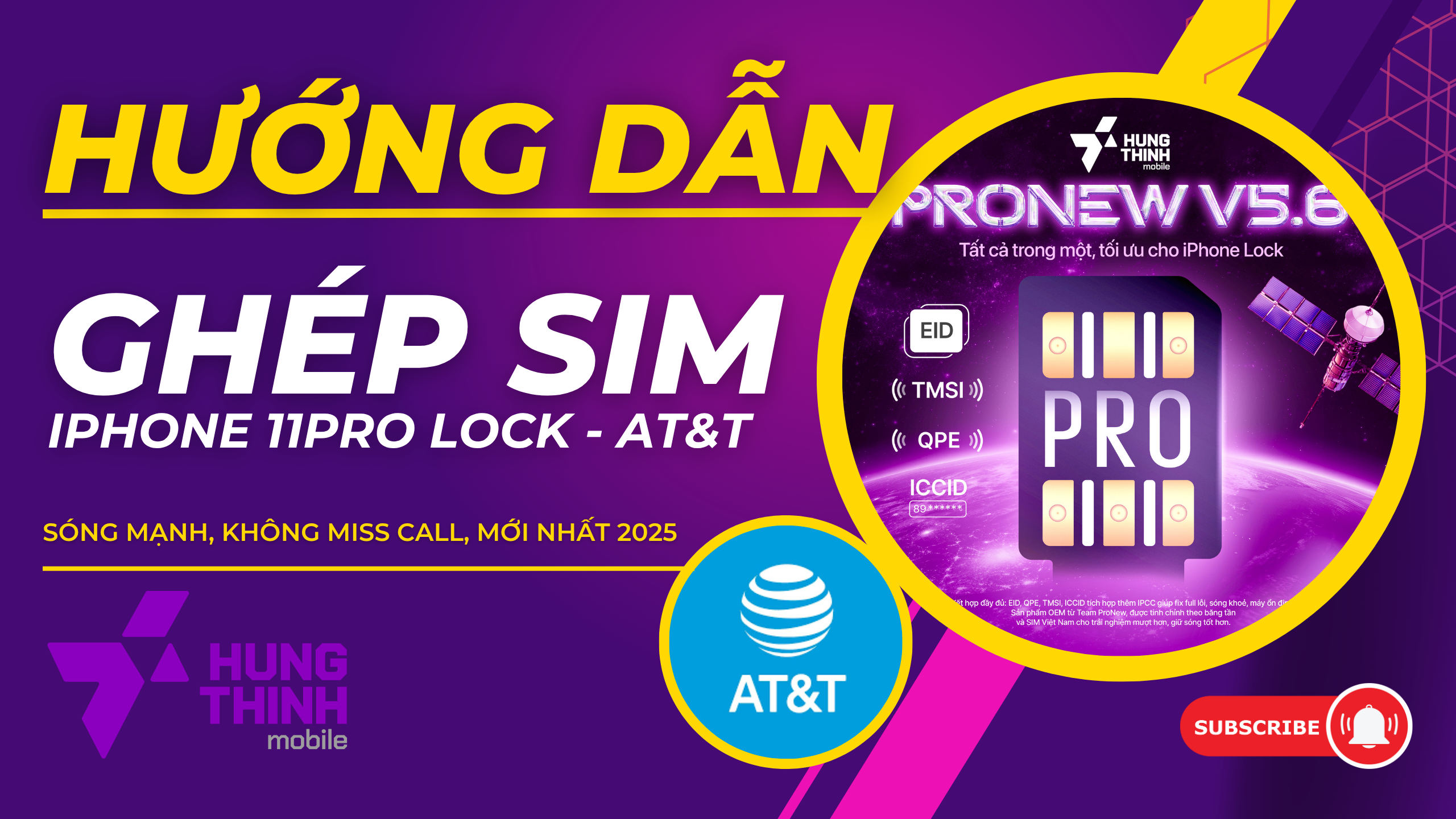 Ghép Sim iPhone 11 Pro Lock AT&T Bằng ProNew 5.6 – Sóng Ổn Định Như Quốc Tế