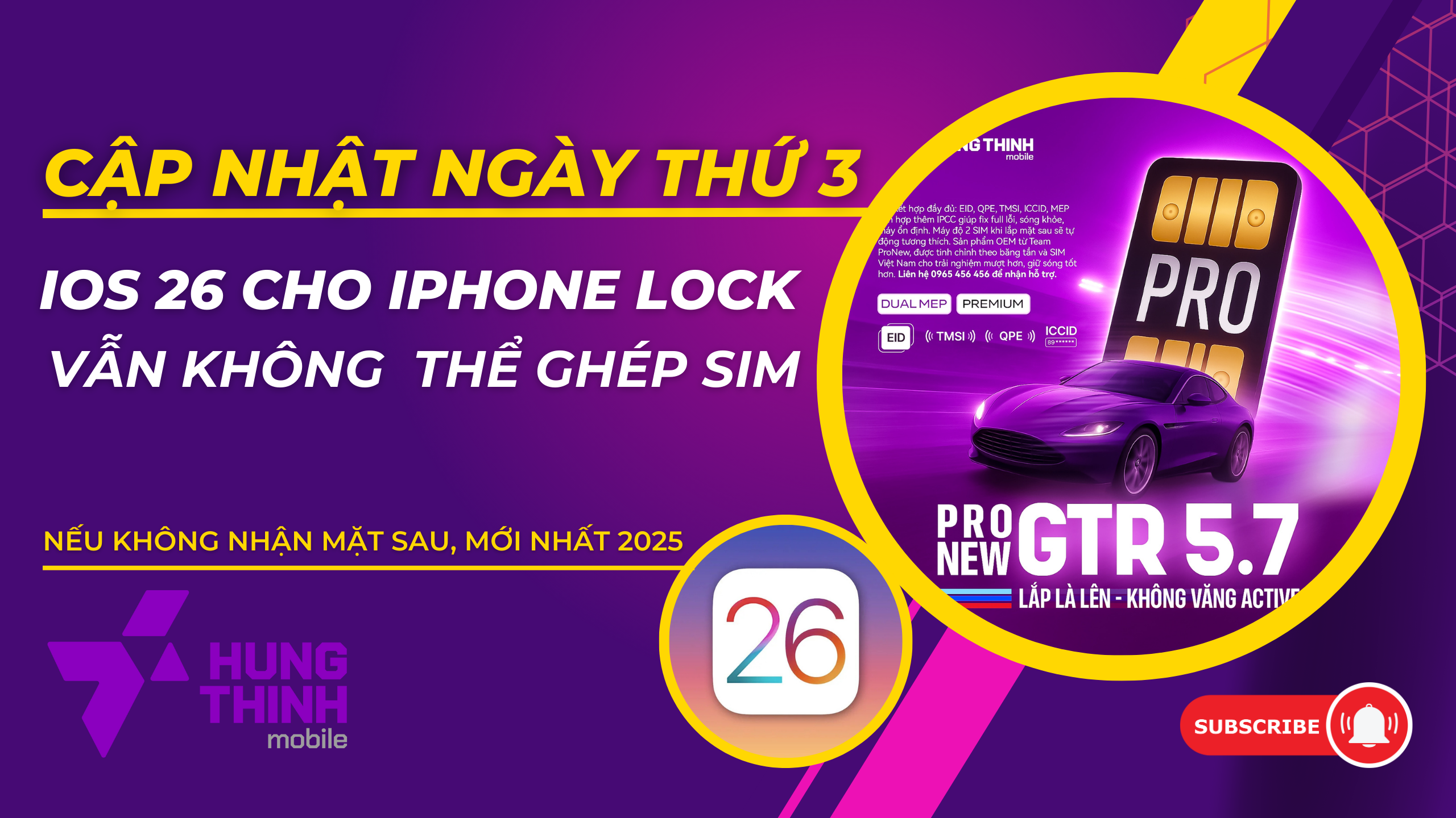 Cập nhật tình hình ngày thứ 3 iOS 26 cho iPhone Lock, vẫn lỗi sim ghép đời cũ