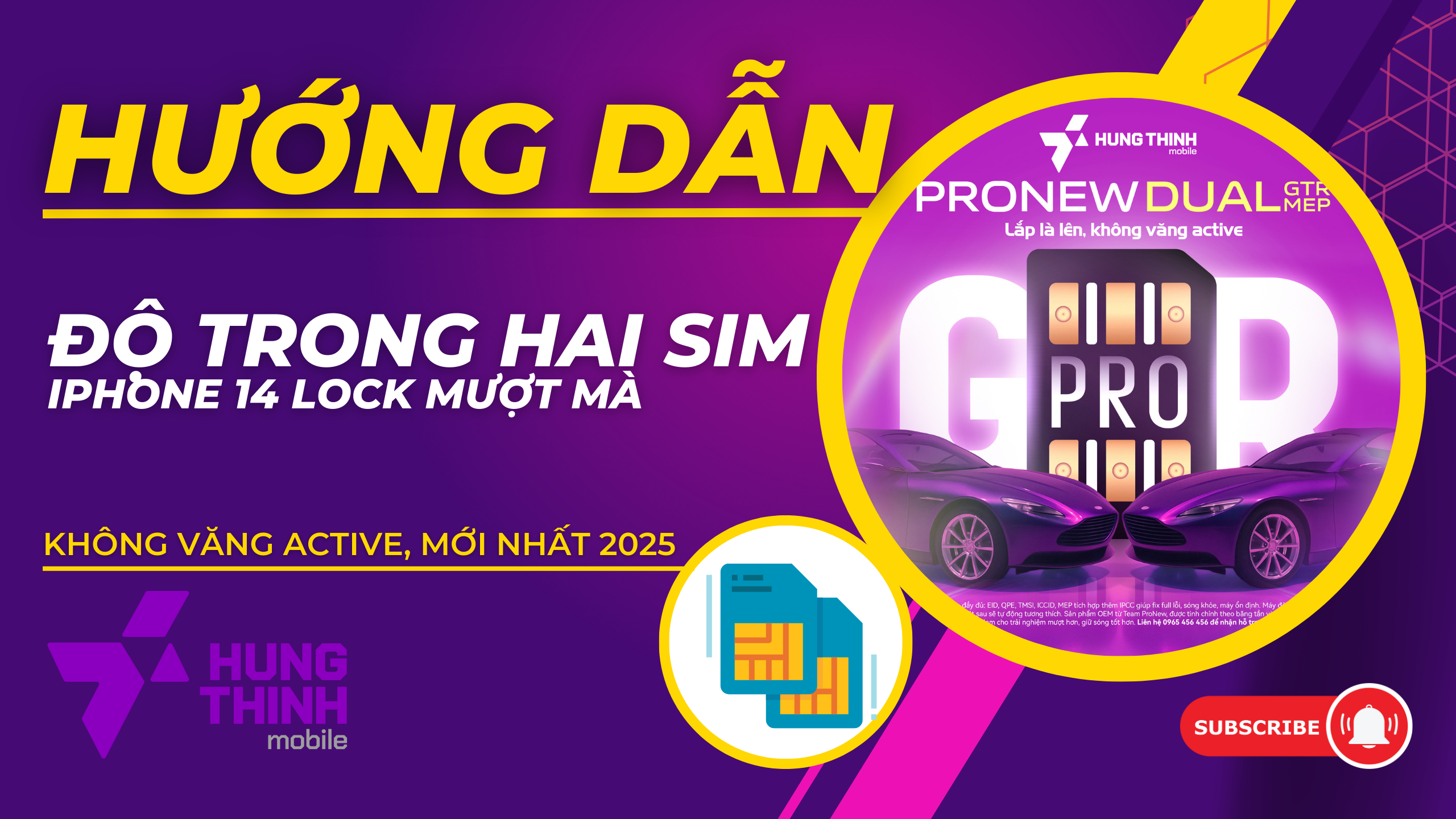 Độ iPhone 14 Lock Thành 2 SIM Quốc Tế Với ProNew Dual GTR – KHÔNG VĂNG ACTIVE