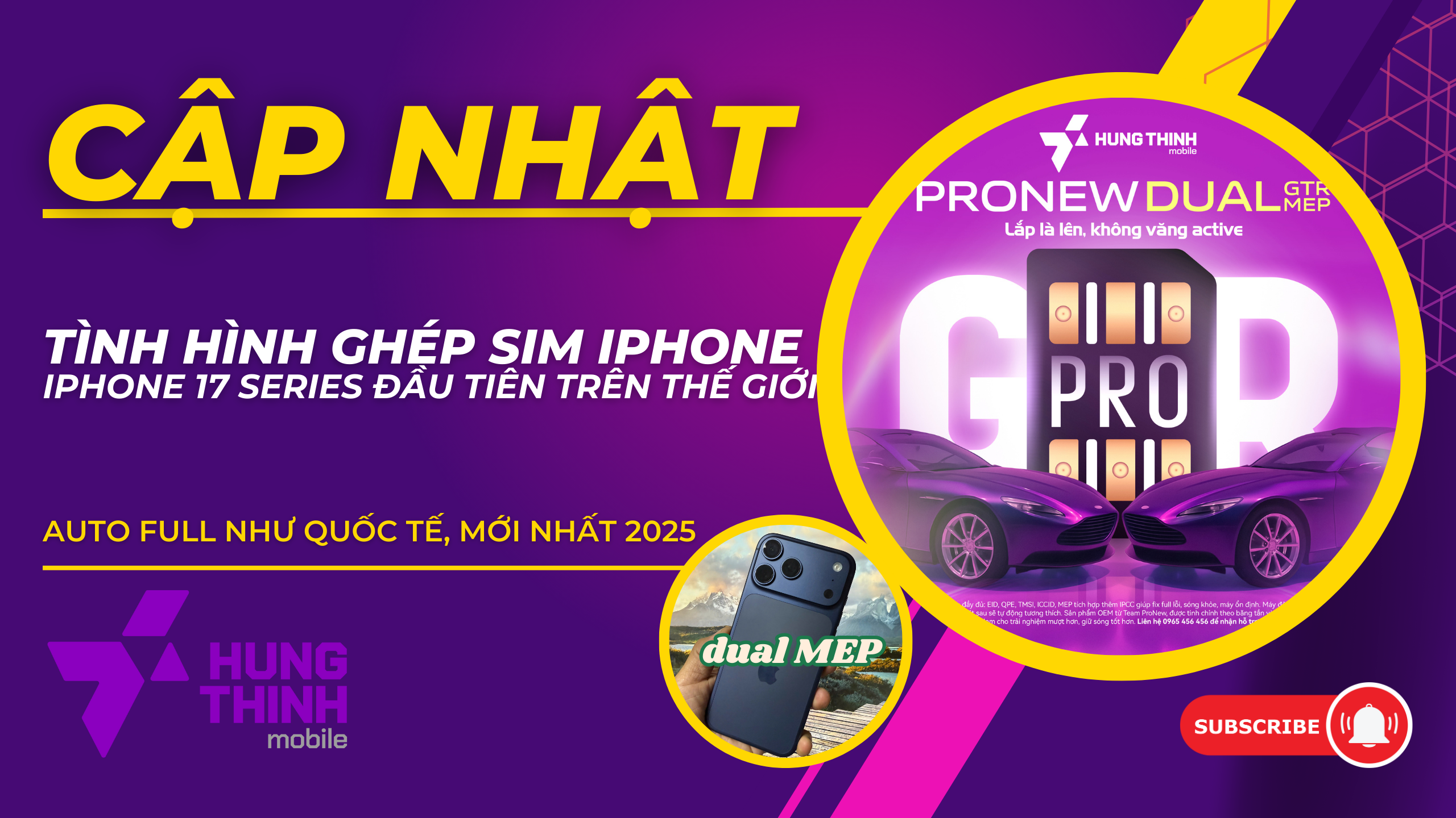 Ghép sim iPhone 17 Series Lock đầu tiên trên thế giới – Dual MEP bởi Heicard & ProNew