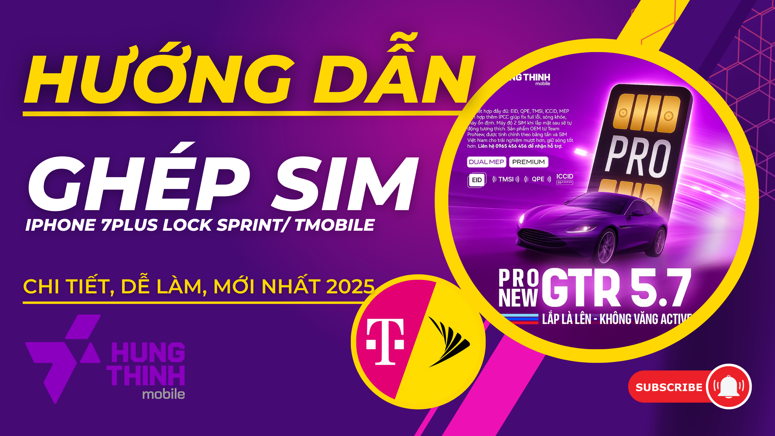 Hướng dẫn ghép sim iPhone 7 Plus Lock T-Mobile Sprint bằng ProNew 5.7 GTR – Lắp là lên, không văng Active