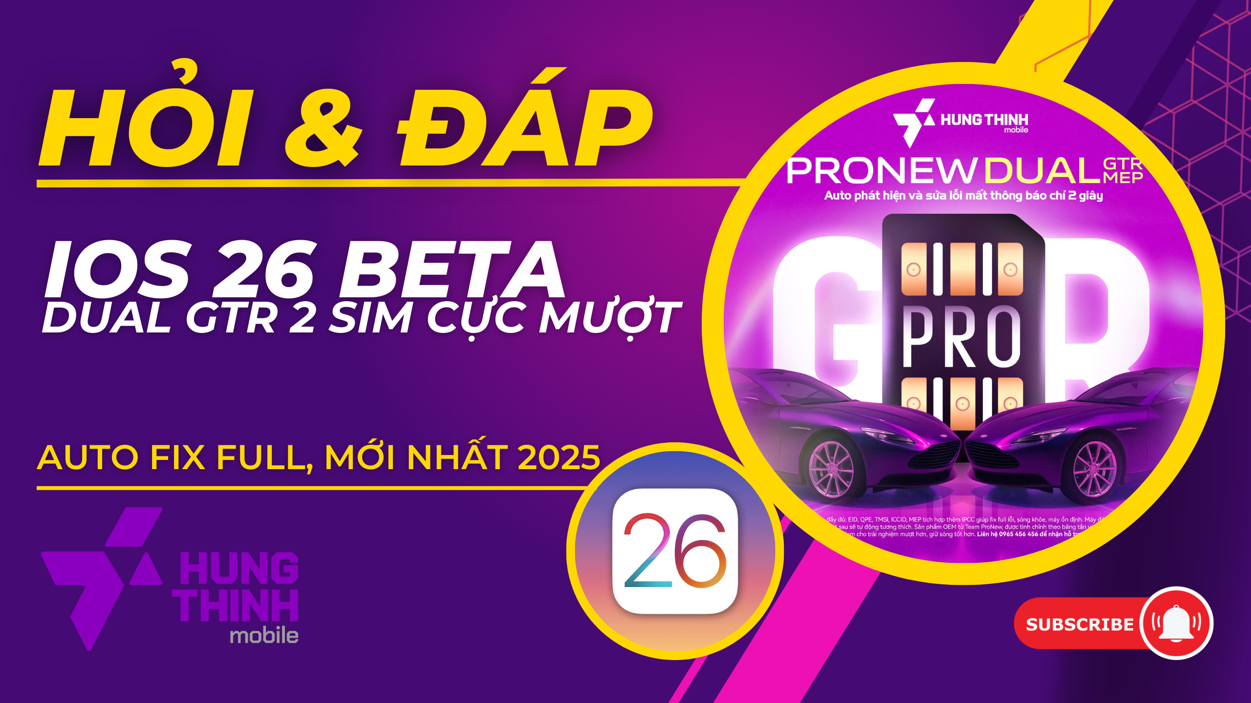 iOS 26 Beta Có Dùng Được Sim Ghép Không? Trải Nghiệm ProNew Dual GTR