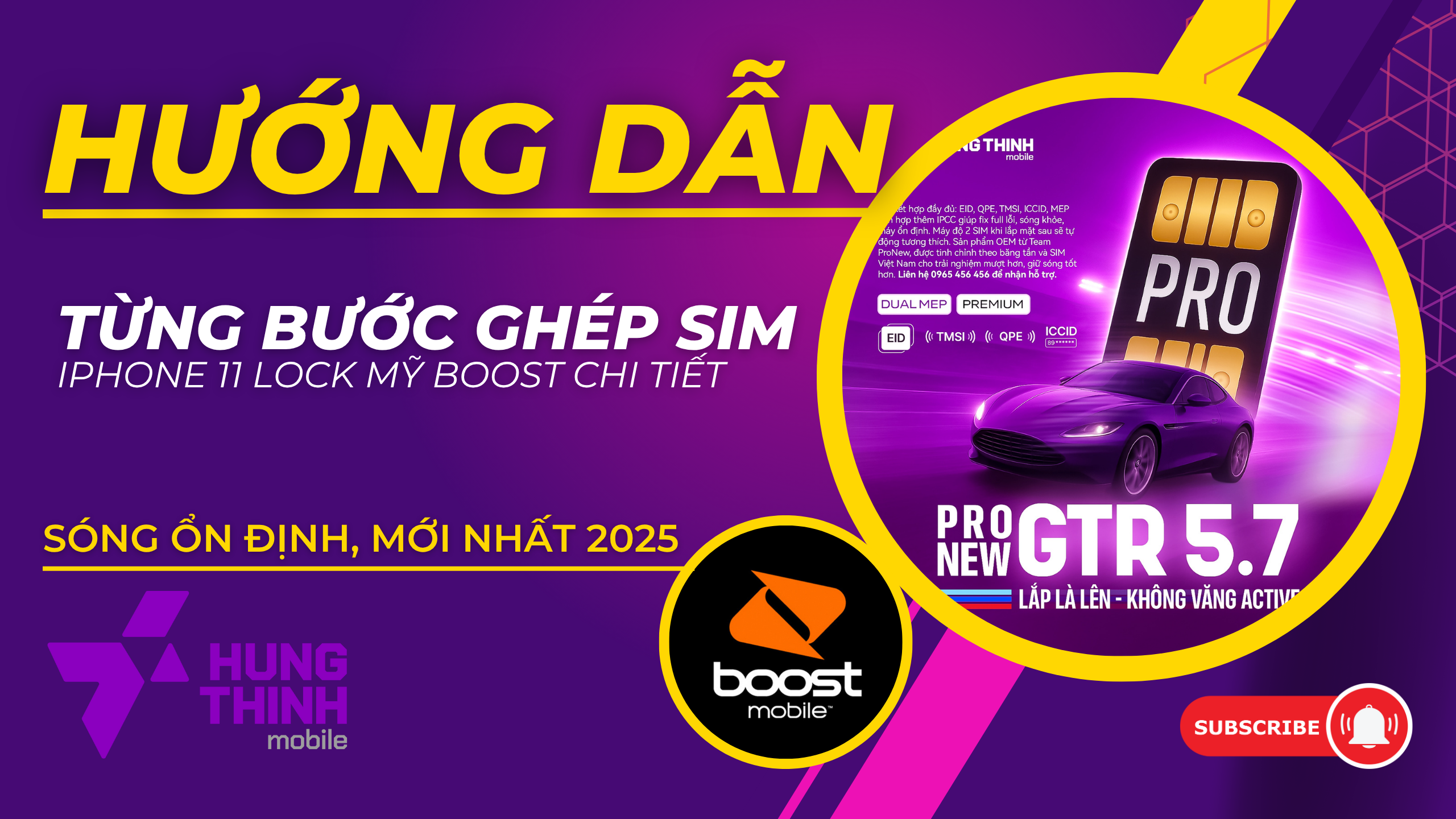 Cách ghép sim iPhone 11 Lock Boost dễ làm – Sóng ổn định như quốc tế bằng ProNew 5.7 GTR