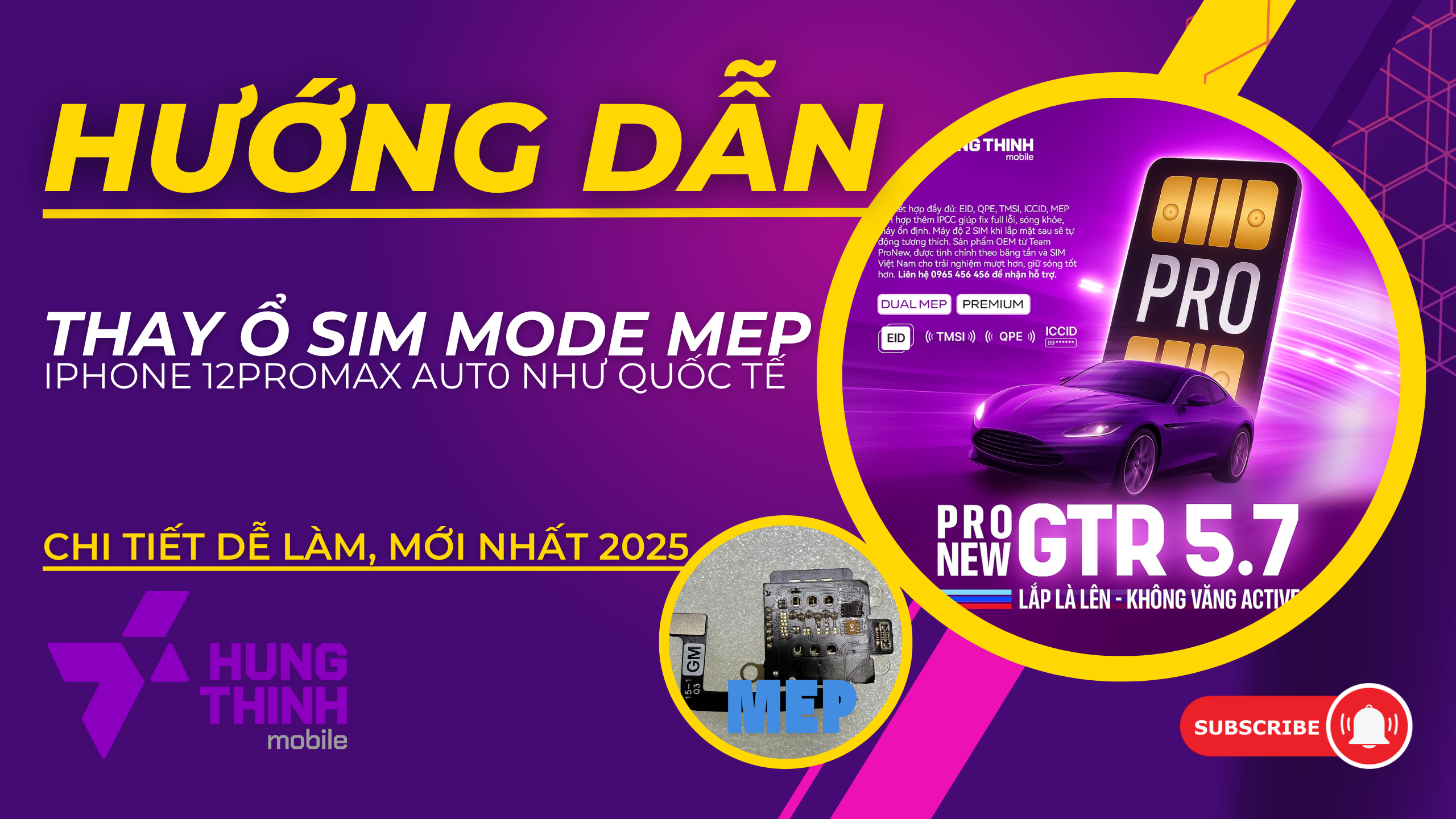 Hướng dẫn thay ổ SIM mode MEP cho iPhone 12 Pro Max auto như quốc tế