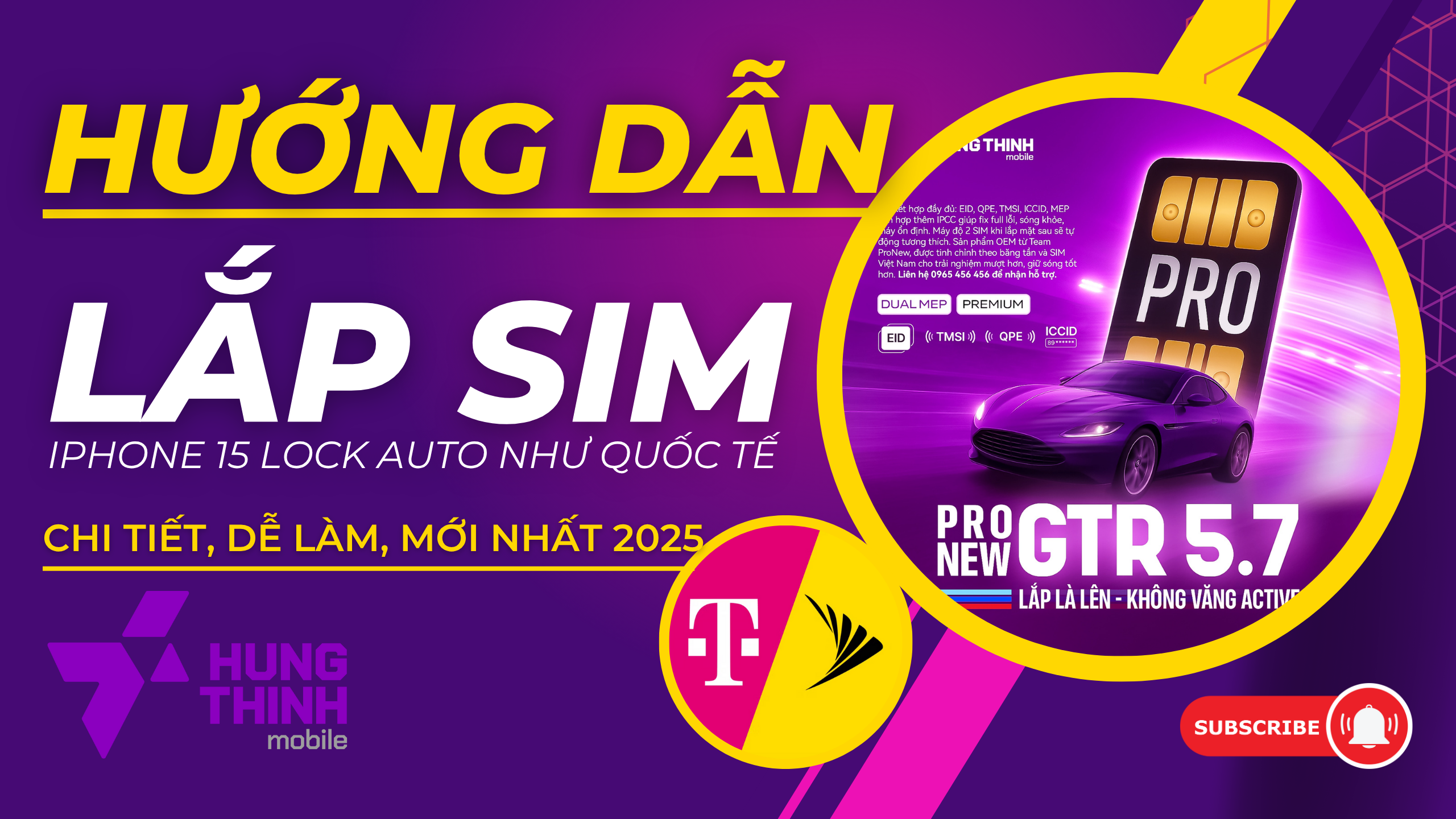 iPhone 15 Lock auto như quốc tế với sim ghép ProNew 5.7 GTR – Cài dễ, sóng mạnh, giá chỉ 150k